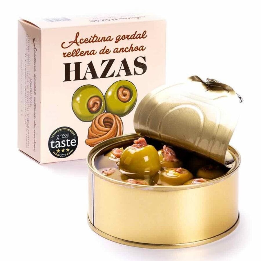 Aceitunas Rellenas de Anchoas Hazas - Imagen 2