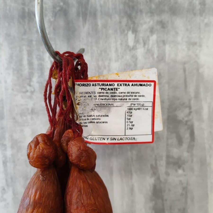 Chorizo Asturiano Extra Ahumado Picante  La Vega de San Julián - Imagen 2