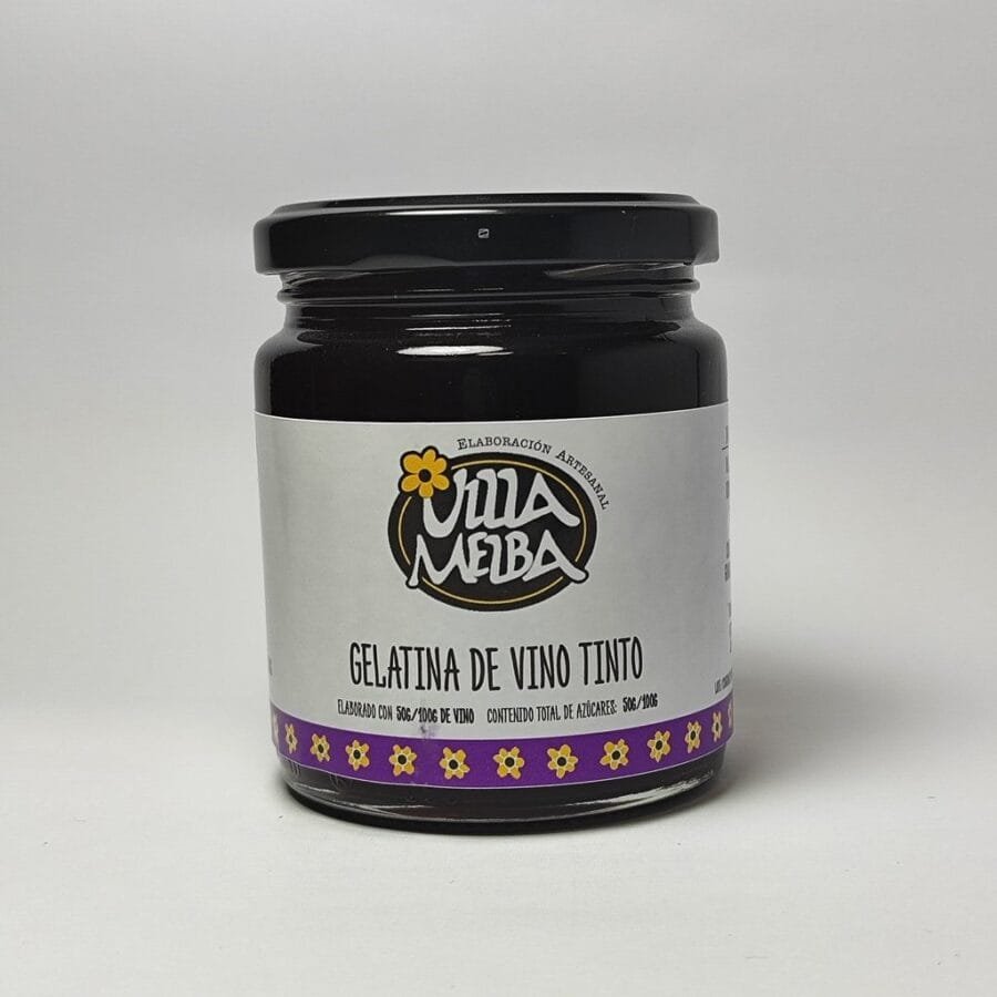 Gelatina de Vino Tinto Villa Melba