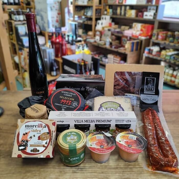 lote de productos asturianos para regalar