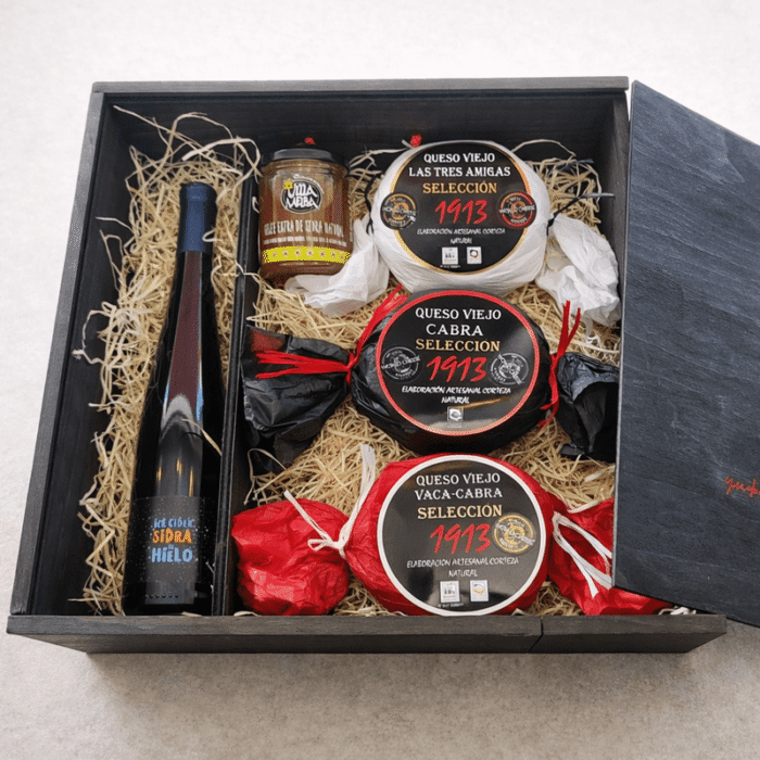 Lote de Quesos Asturianos Alejandro Casielles y Sidra de Hielo