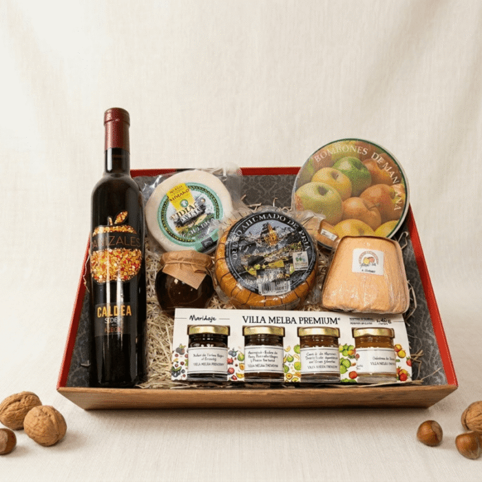 Lote Sidra de Fuego y Quesos Asturianos